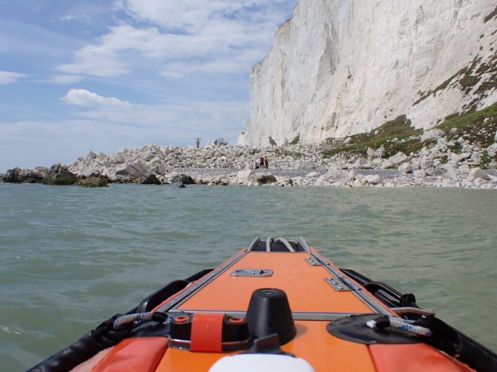 Four Rescued by Eastbourne RNLI After Becoming Trapped by Tide at Beachy Head Lighthouse